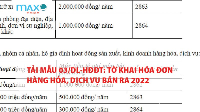 Tải Mẫu 03/DL-HĐĐT: Tờ khai hóa đơn hàng hóa, DV bán ra