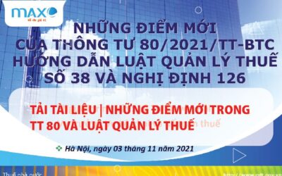 Tải tài liệu | Những điểm mới trong TT 80 và Luật quản lý thuế