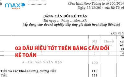 03 Dấu hiệu tốt trên bảng cân đối kế toán