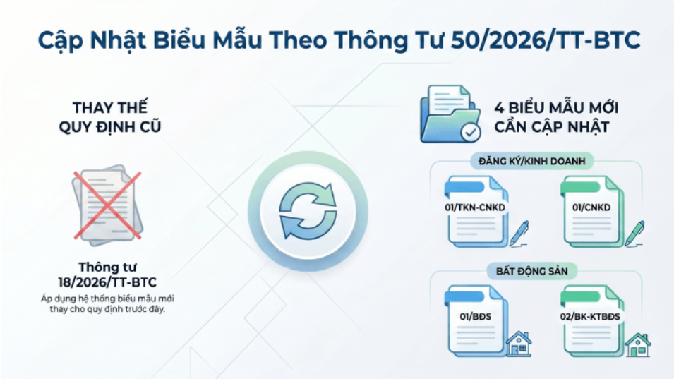 mẫu biểu thuế mới