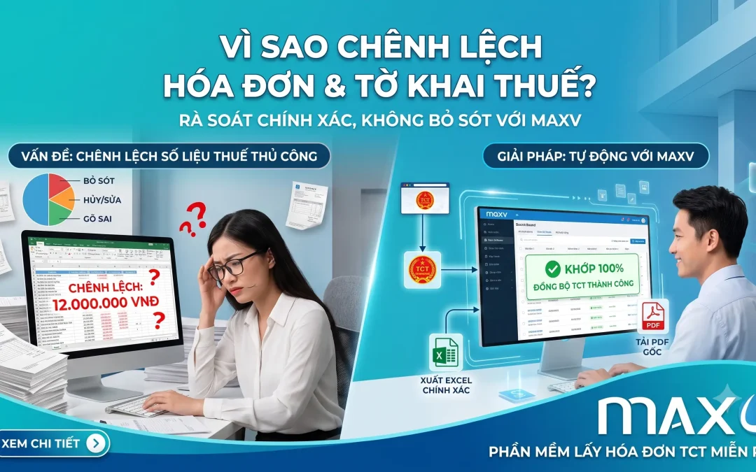 Vì sao số liệu hóa đơn và tờ khai thuế có thể bị chênh lệch?